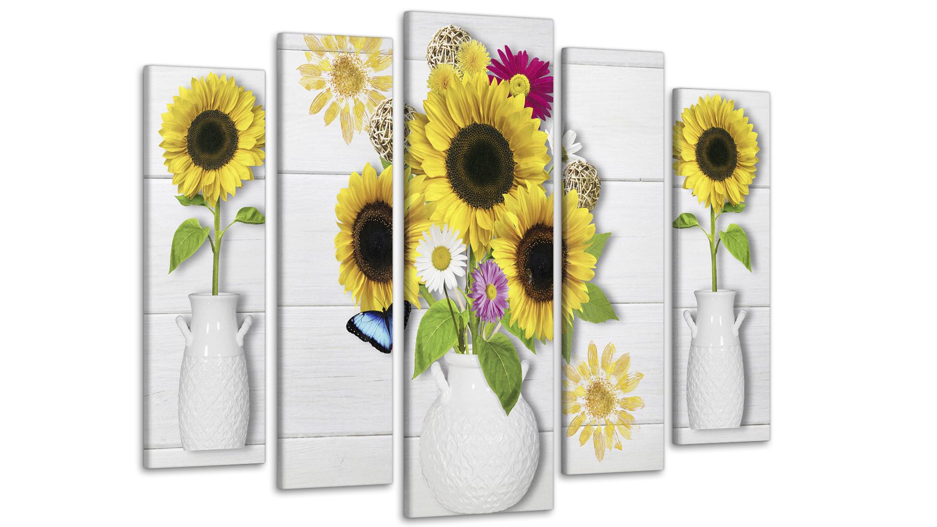 Модульная картина Подсолнухи 80х118 см (Art-199_5)
