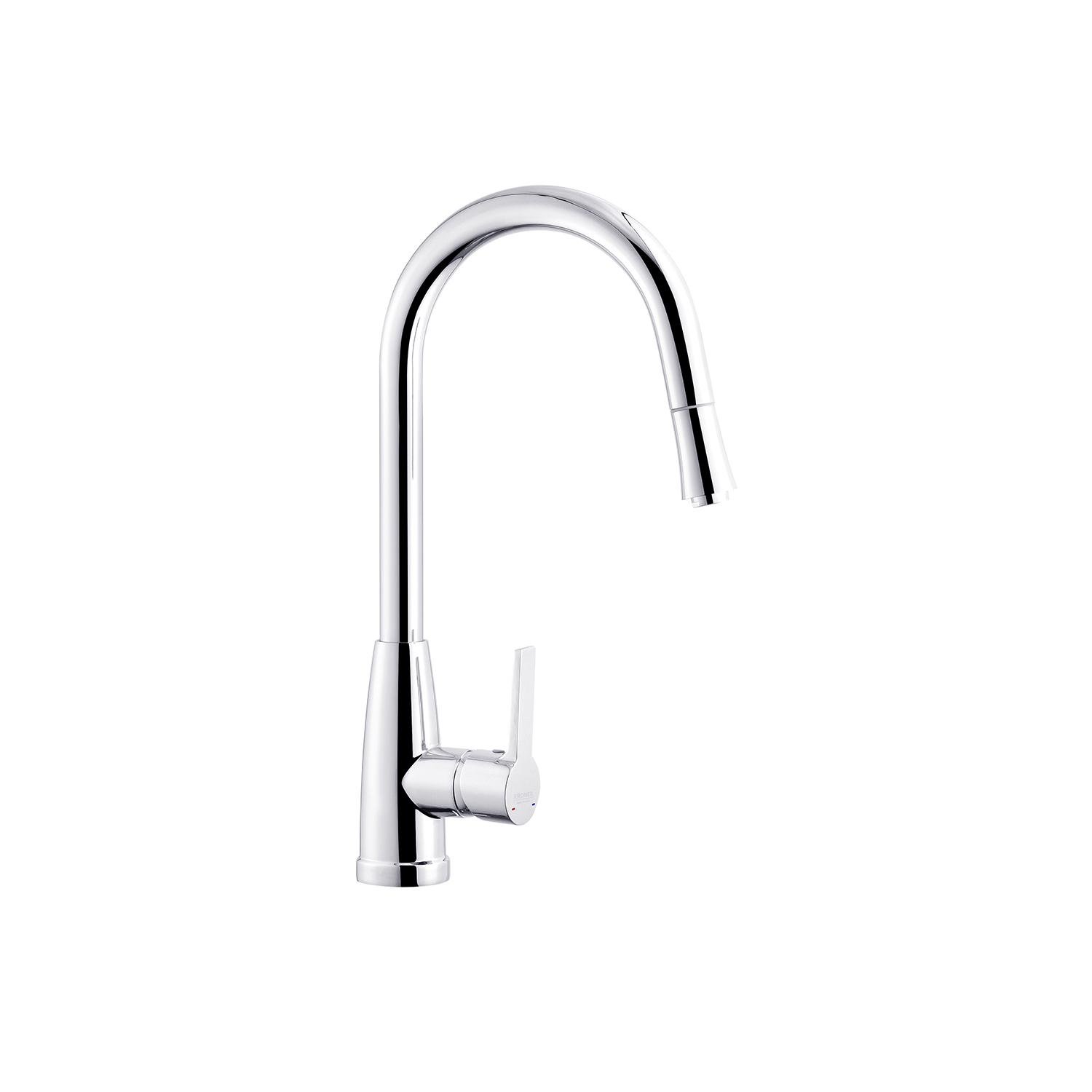 Смеситель для кухни Kroner KRM 11-013F с выдвижным изливом (CV027263)