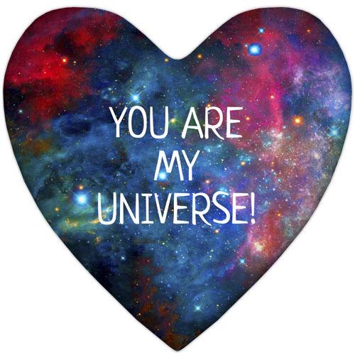 Подушка сердце XXL You are my universe 57x57 см (6PS_15L036)