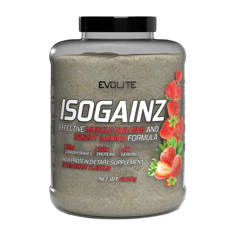 Гейнер Evolite Nutrition Iso Gainz 4 кг Клубника