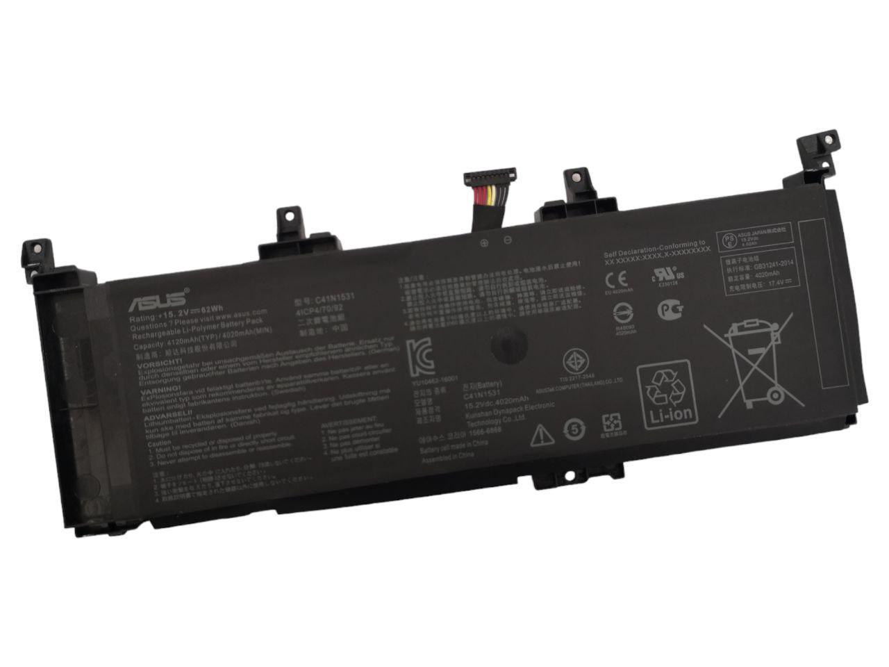 Акумулятор для Asus ROG Strix S5vs/GL502VSK/GL502VY/C41N1531 4120 mAh 62Wh (21324477)