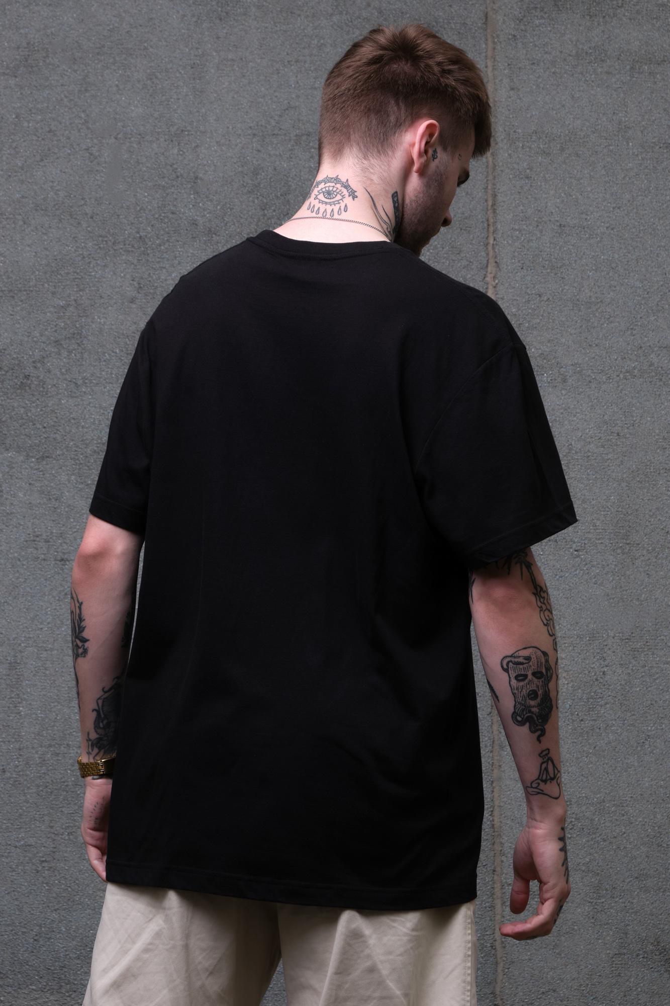 Футболка чоловіча Without з принтом не гони коней оверсайз S/M Black (S8055220) - фото 3 Футболка чоловіча Without з принтом не гони коней оверсайз S/M Black (S8055220) - фото 3