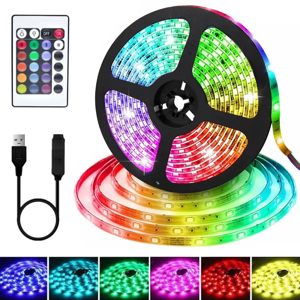 Світлодіодна стрічка 5050 RGB USB 5 м (2134436718) - фото 4