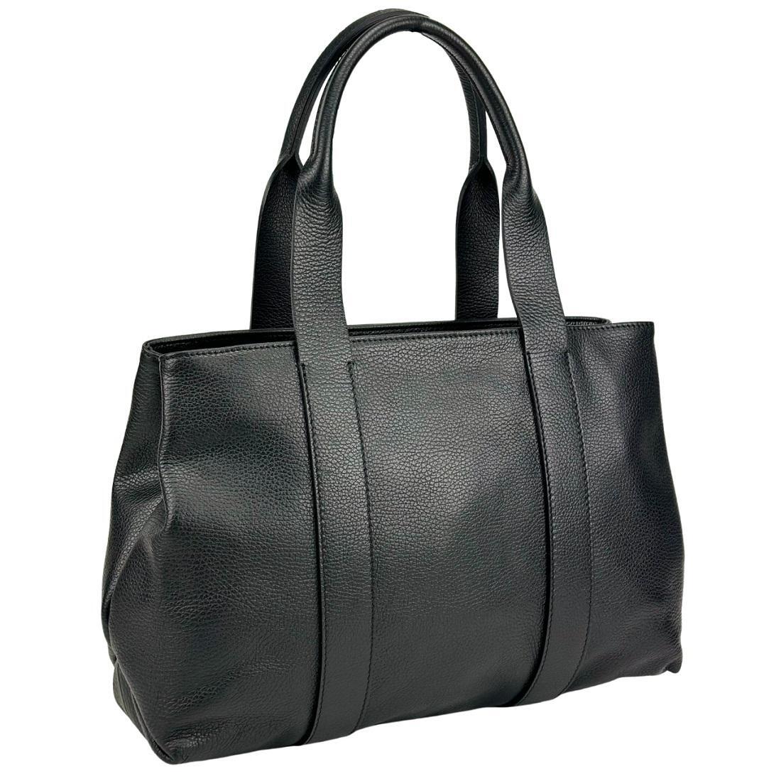 Женская сумка шопер Royal Bag F-IT-7640A кожаная Черный (7989)