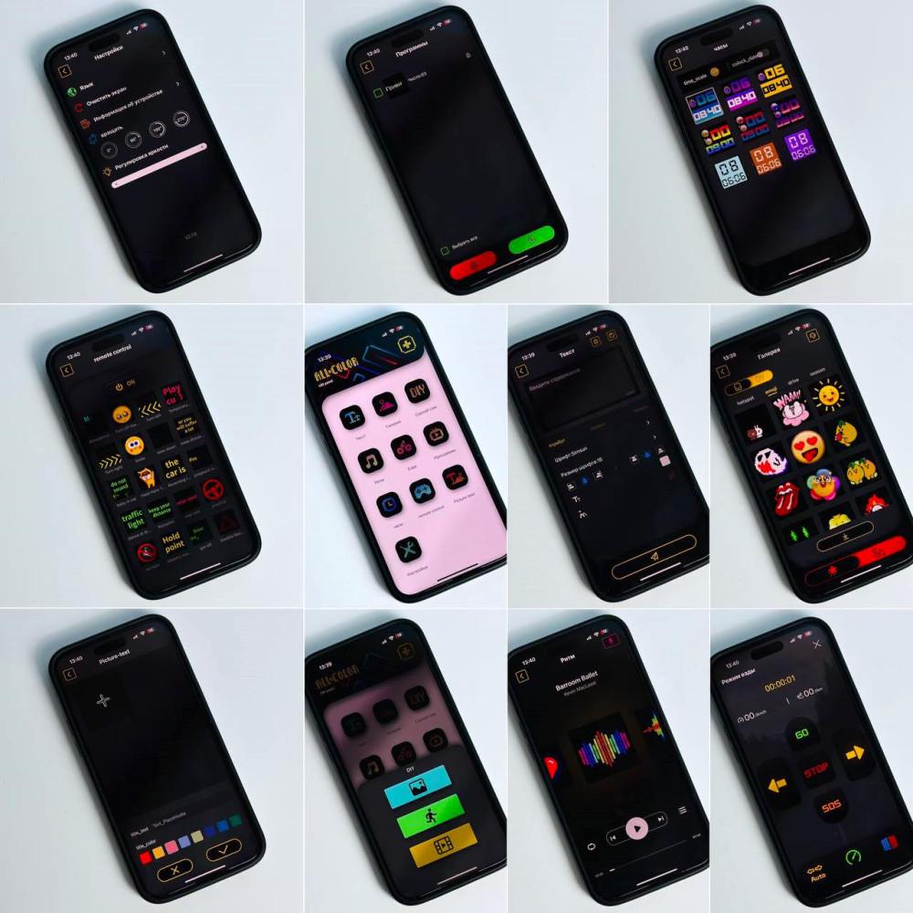 Дисплей светодиодный Led Smart Screen для авто APP и пультом pixels 64х64/18,3х18,3х1,6 см (P64SR) - фото 10