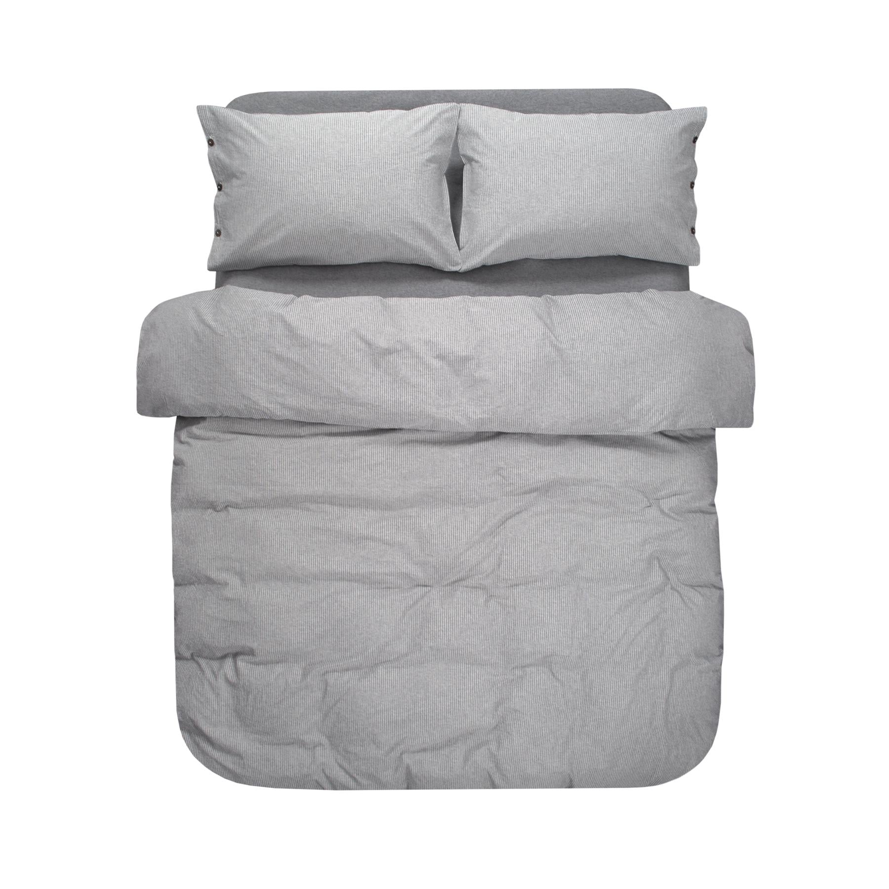 Комплект постельного белья Lotus Home Washed cotton Daften полуторный Antracite (11860097)