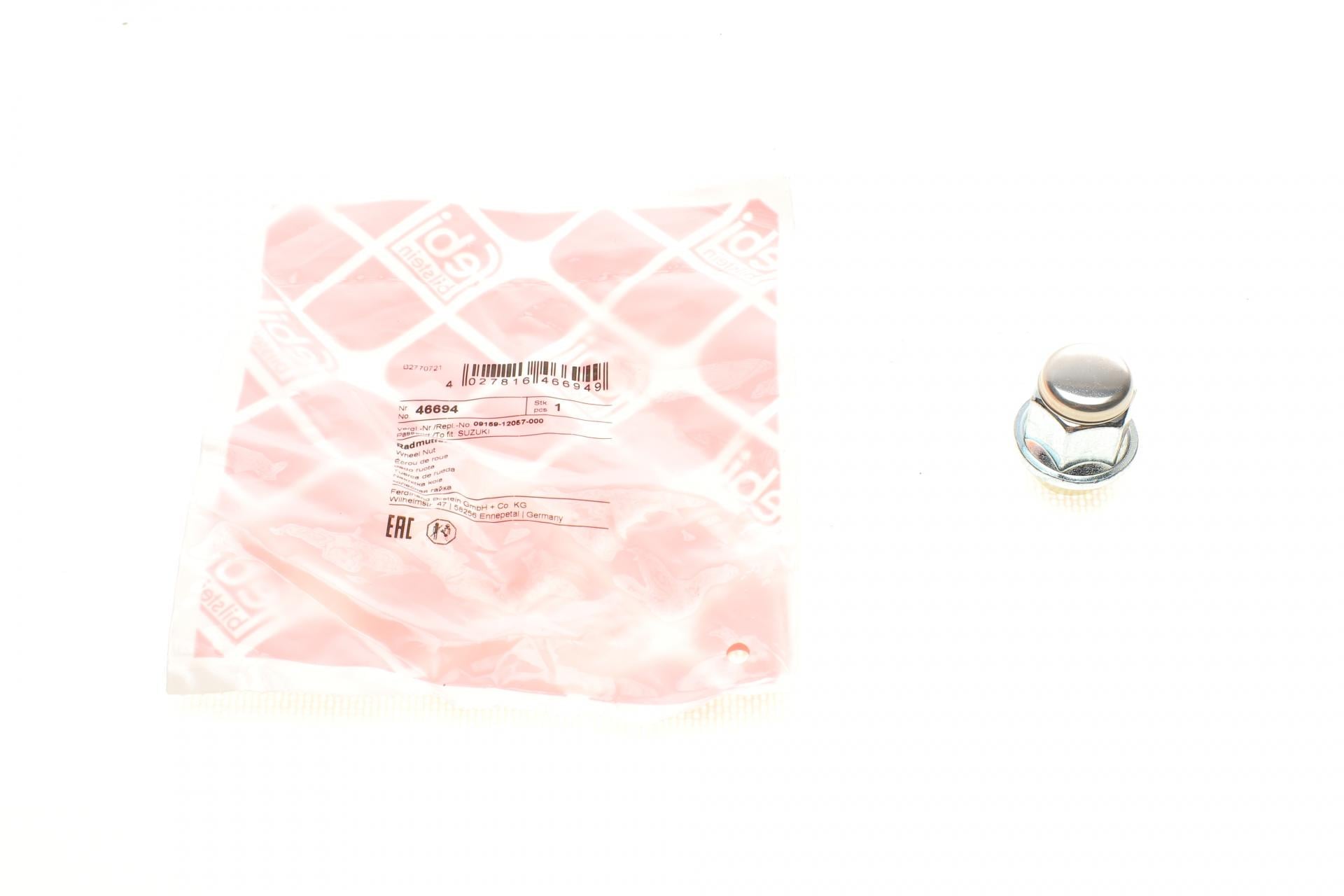 Гайка колесная FEBI BILSTEIN Suzuki Baleno/Grand Vitara 95-03 M12x1,25 мм (46694)