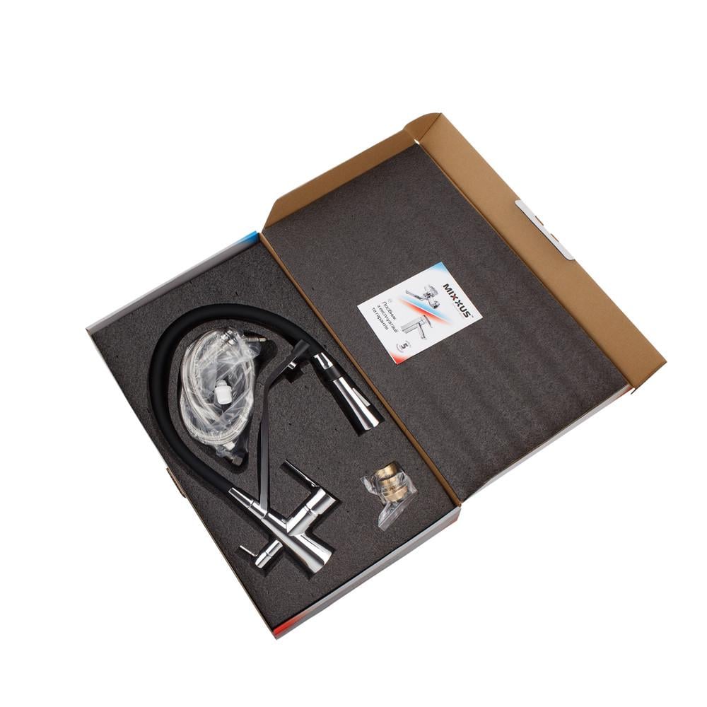 Змішувач для кухні MIXXUS Premium Magnet 021 REFL.BLACK (MI6973) - фото 3 Змішувач для кухні MIXXUS Premium Magnet 021 REFL.BLACK (MI6973) - фото 3