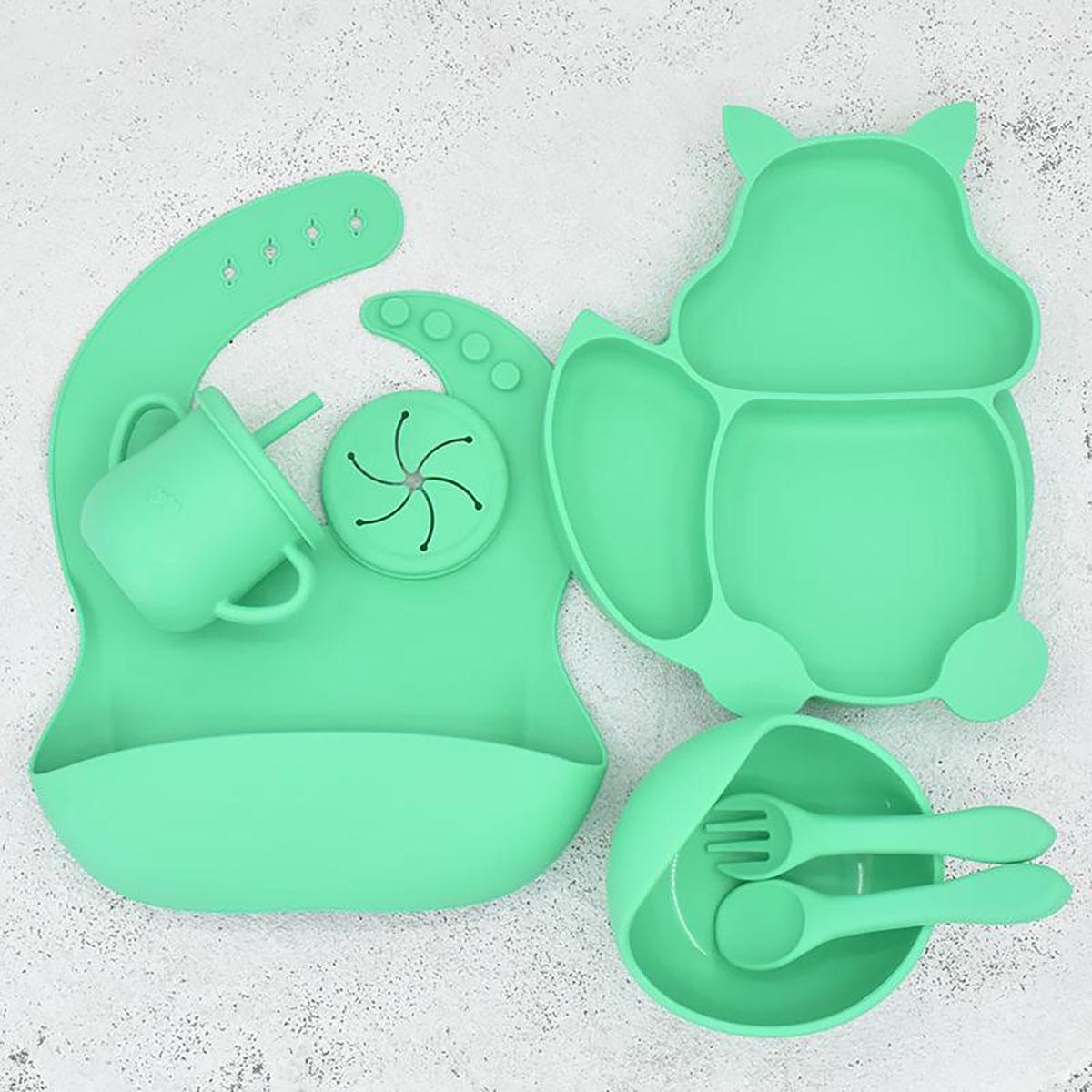 Дитячий посуд силіконовий Y13 STSQ Білка (62324)