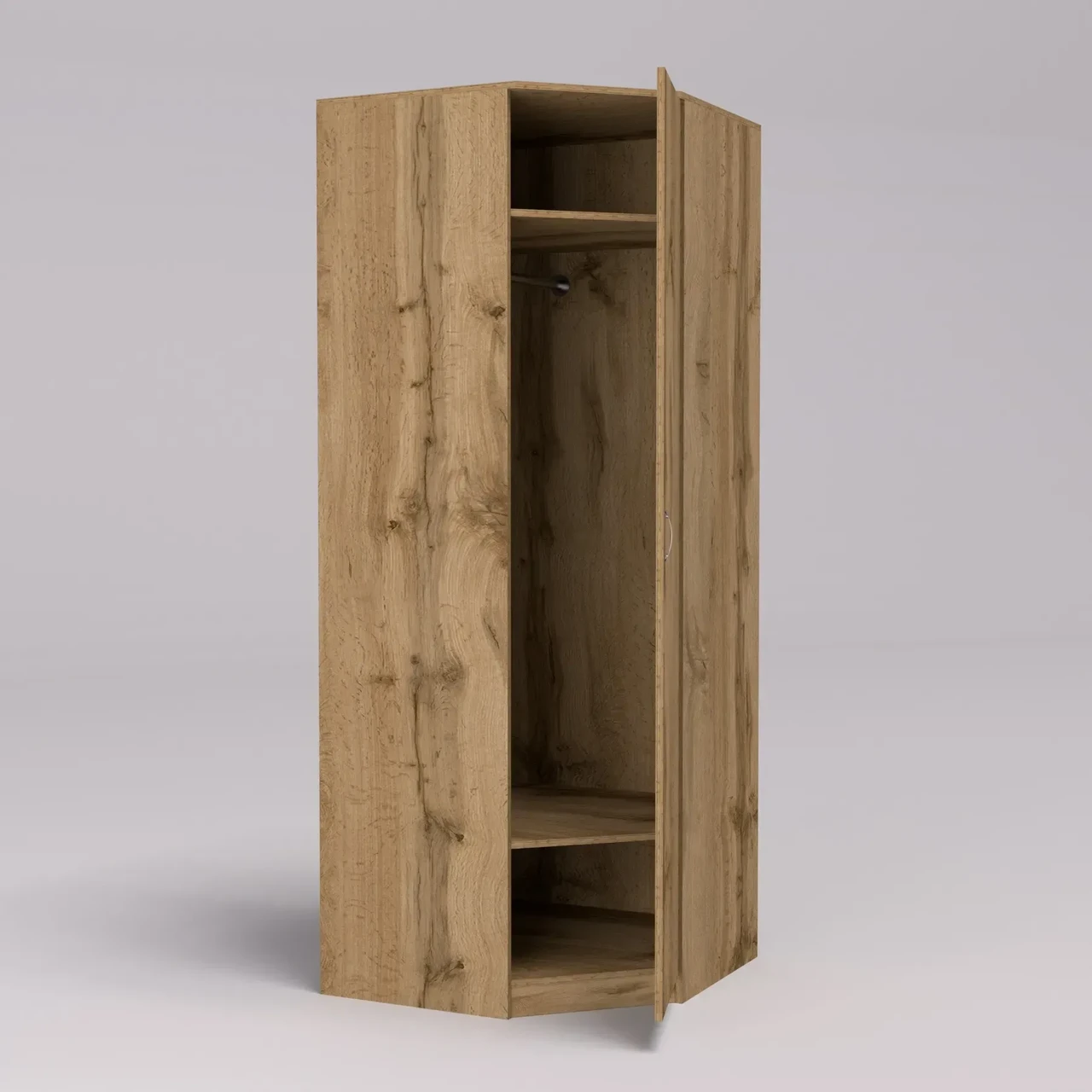 Тумба офісна кутова Kontinent F-2 80х80х210 см Дуб Аппалачі (52952642) - фото 2 Тумба офісна кутова Kontinent F-2 80х80х210 см Дуб Аппалачі (52952642) - фото 2