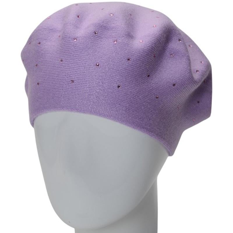 Берет двойной Lirus Блис из вискозы универсальный Фиалка (288307)