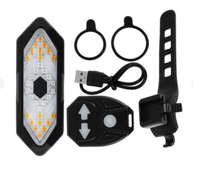 Фонарь велосипедный задний с указателем поворотов FY-1820 пульт аккум Li-ion micro USB (2028477979)