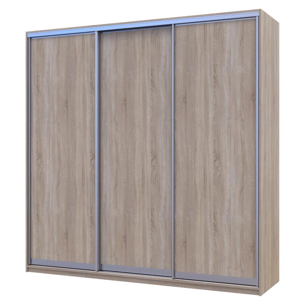 Шкаф-купе трехдверный Doros Сити Лайт 225х60х225 см Дуб сонома (DRS-011099)