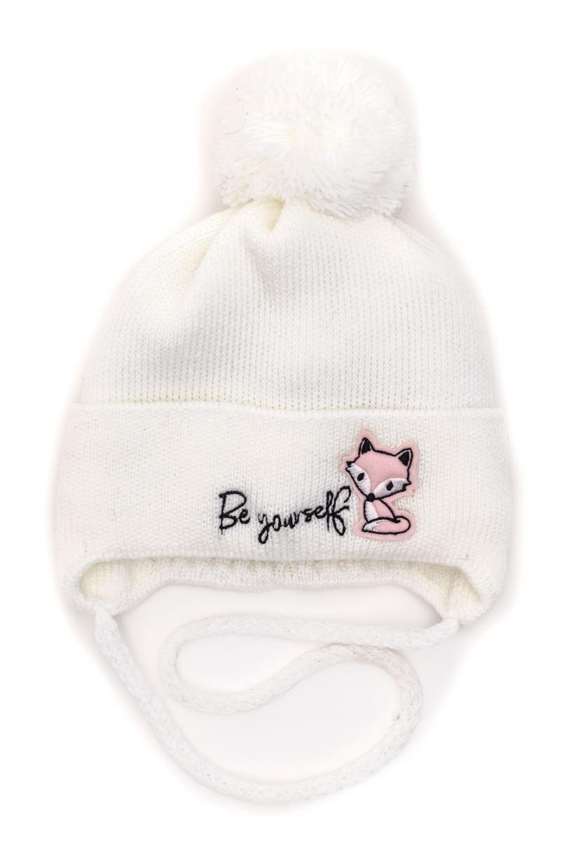 Шапка детская зимняя Alex Лисичка 38-42 см Белый