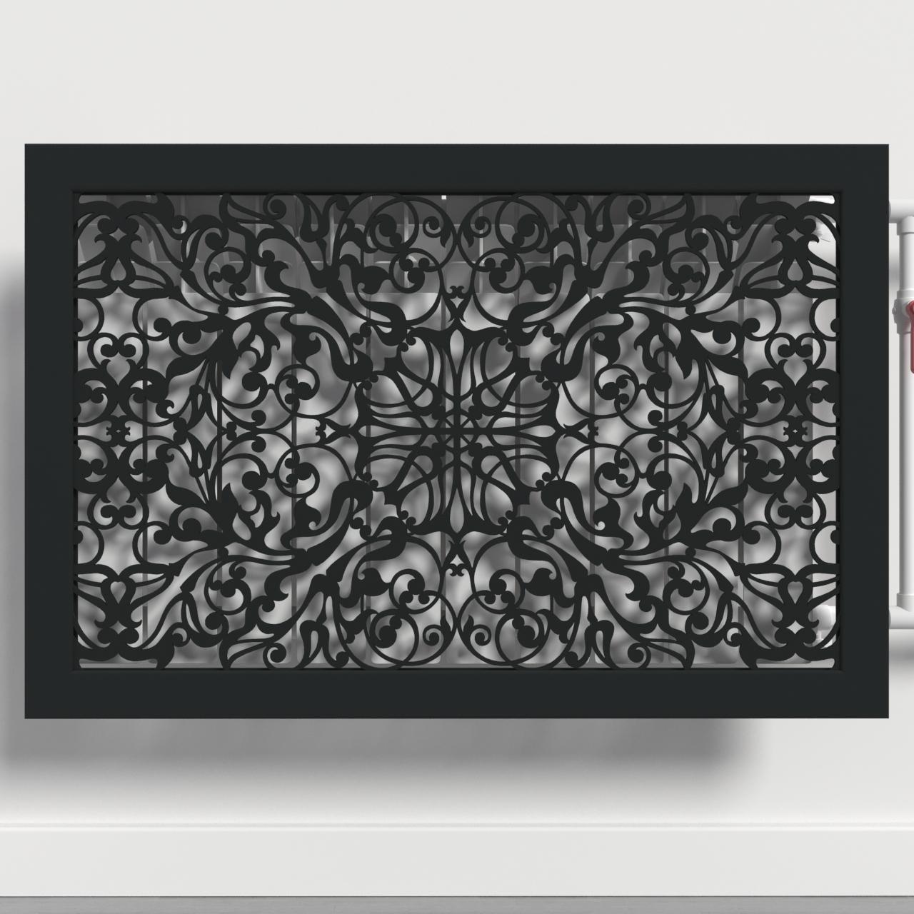 Решетка-экран на батарею SMARTWOOD 1200 мм Чорный (R20104107)