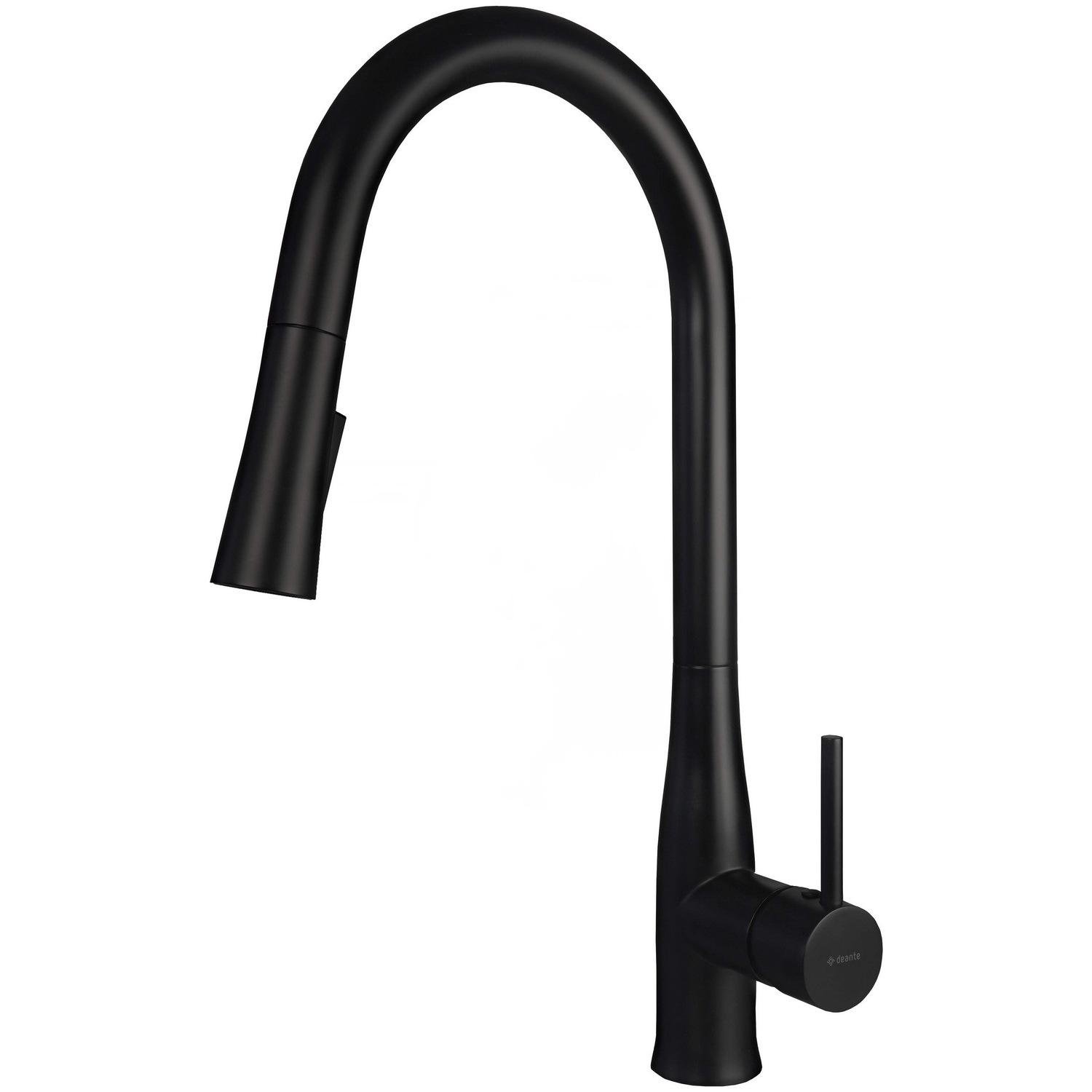 Смеситель для кухни DEANTE Lukrecja BDH_N72M с видвижной лейкой Черный (205735)