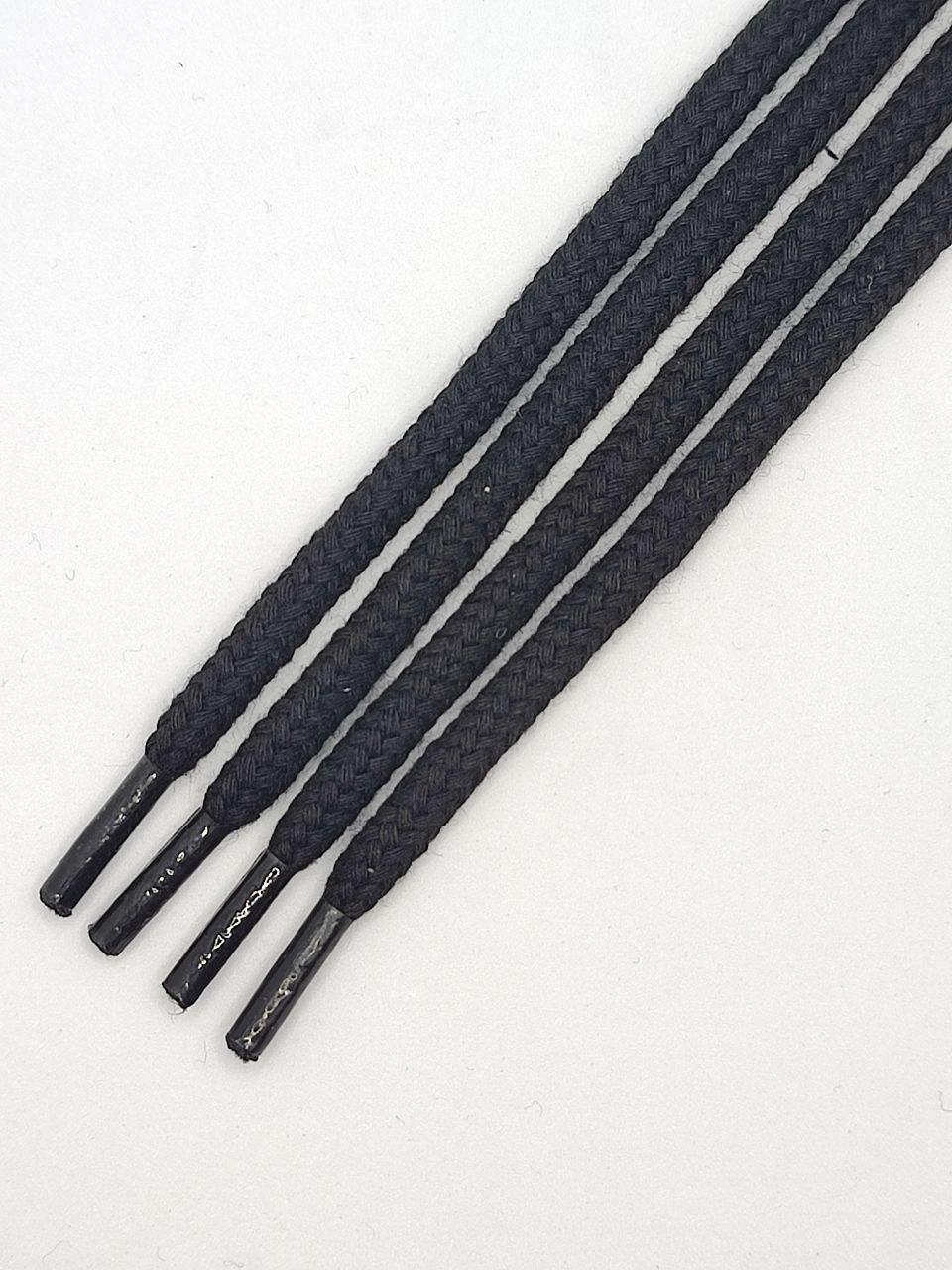 Шнурки для взуття круглі 90 см діаметр 5 мм Чорний