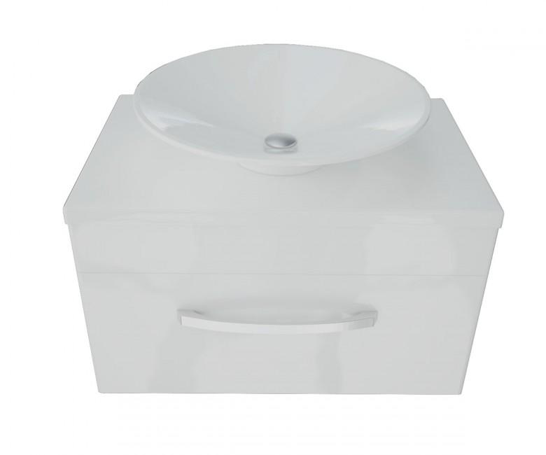 Тумба подвесная Snail Мадлен с умывальником Орион 700KM121 Белый (22073)