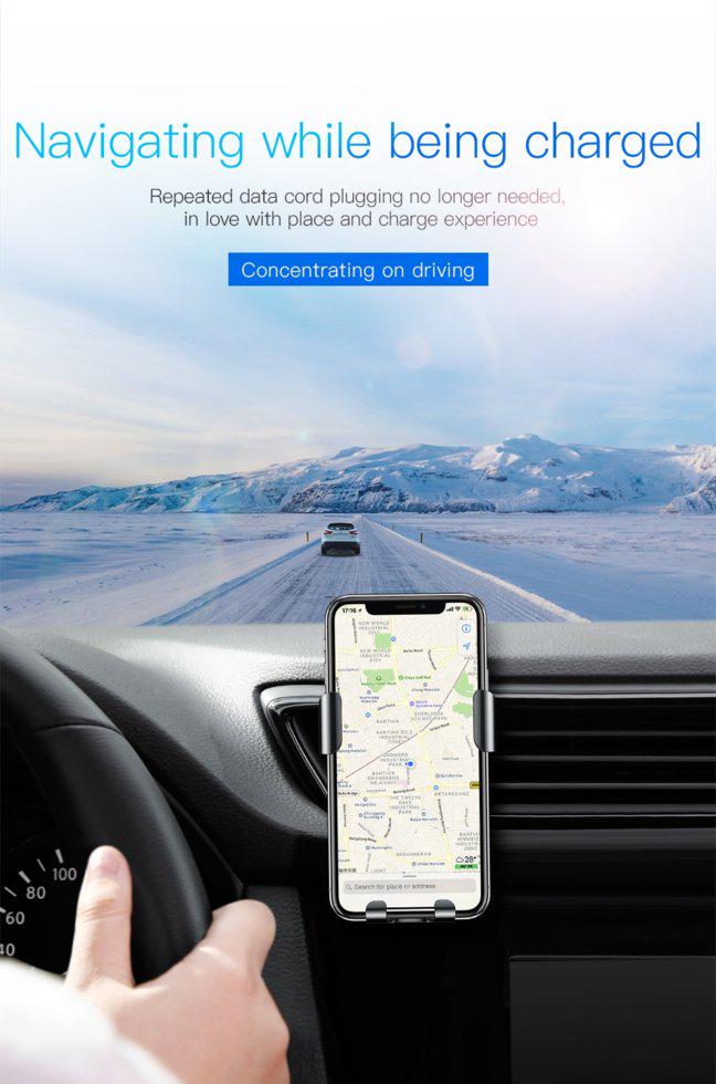 Автомобильное зарядное устройство Baseus WXYL-B0A Metal Wireless Charger Gravity Car Mount Black (WXYL-B0A) - фото 15 Автомобильное зарядное устройство Baseus WXYL-B0A Metal Wireless Charger Gravity Car Mount Black (WXYL-B0A) - фото 15