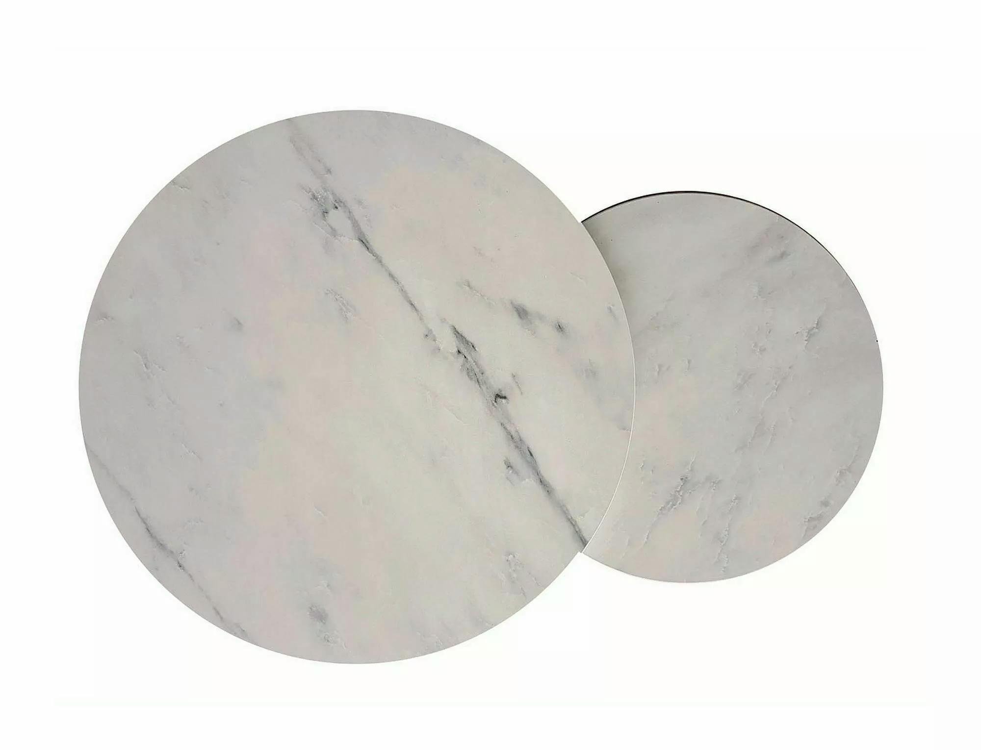 Журнальный столик Signal HOLA комплект Белый мрамор/Золотой (HOLABMAZL) - фото 2