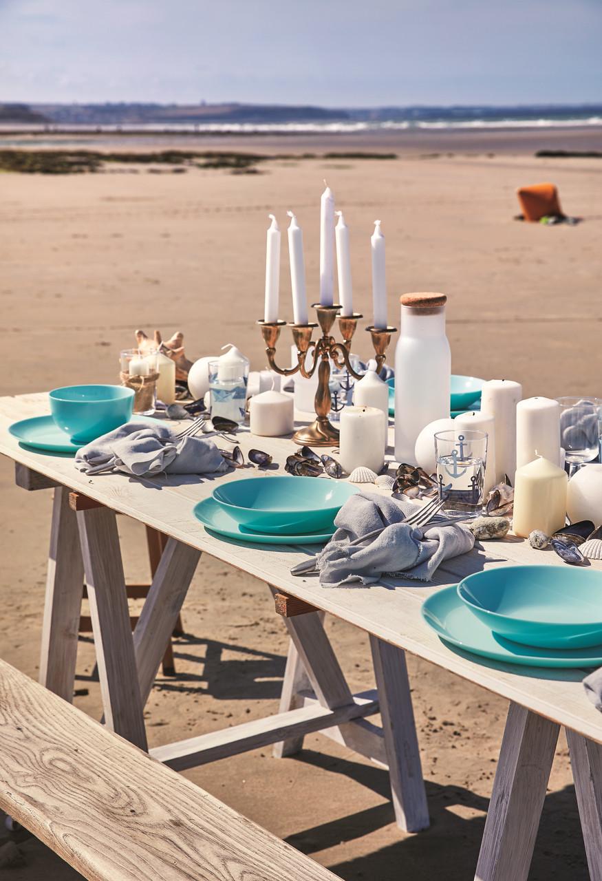 Тарелка десертная Luminarc Diwali Light Turquoise круглая 19 см Бирюзовый (P2613) - фото 4 Тарелка десертная Luminarc Diwali Light Turquoise круглая 19 см Бирюзовый (P2613) - фото 4