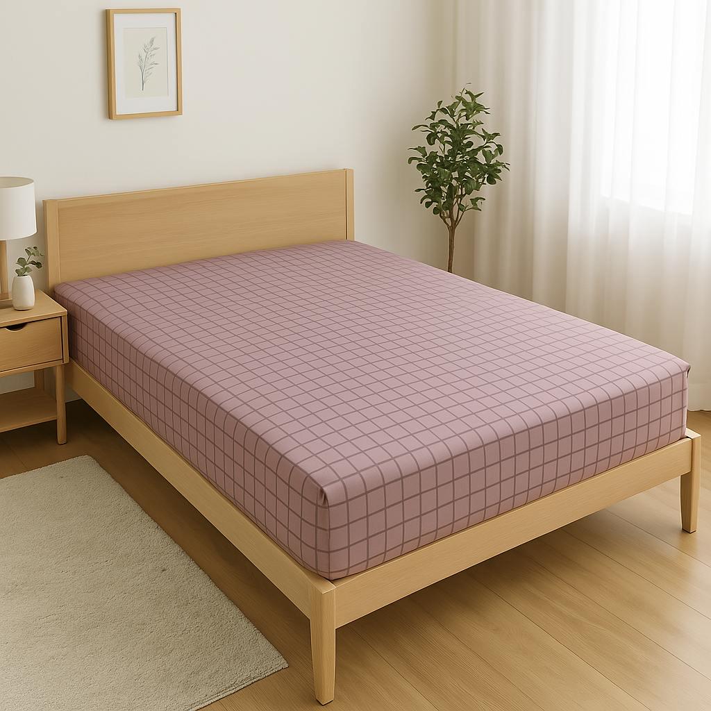 Простынь на резинке клетка из бязи 160x200 см (G-4452/x160) Простынь на резинке клетка из бязи 160x200 см (G-4452/x160)