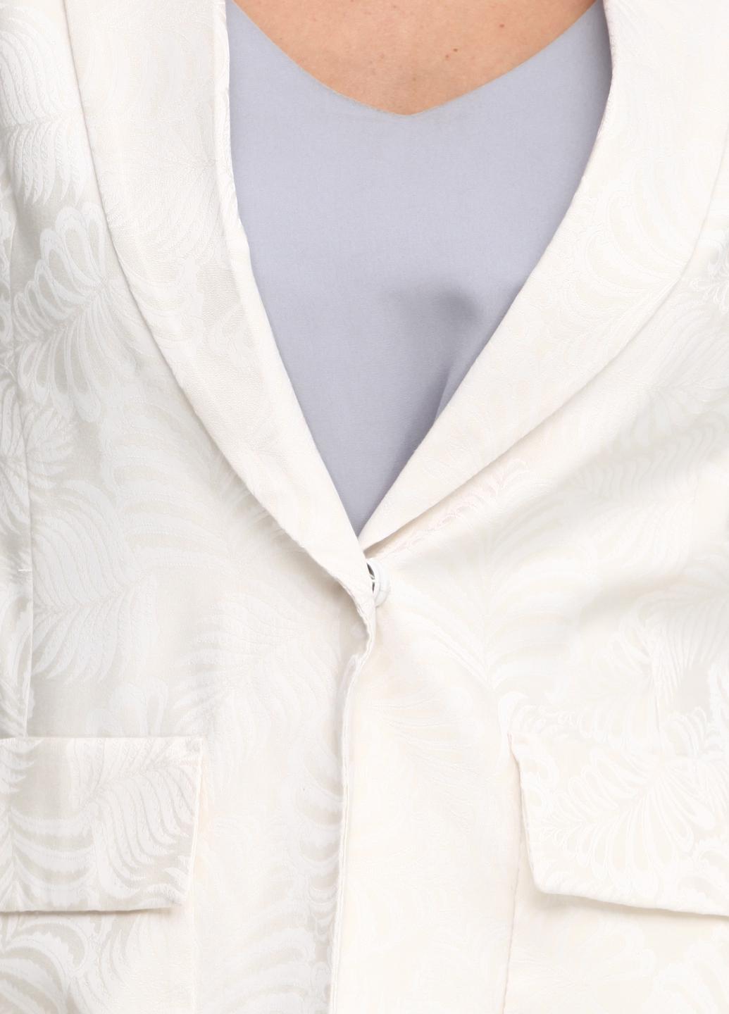 Жакет с рисунком р. 38 Кремовый (5256945RP1) - фото 4