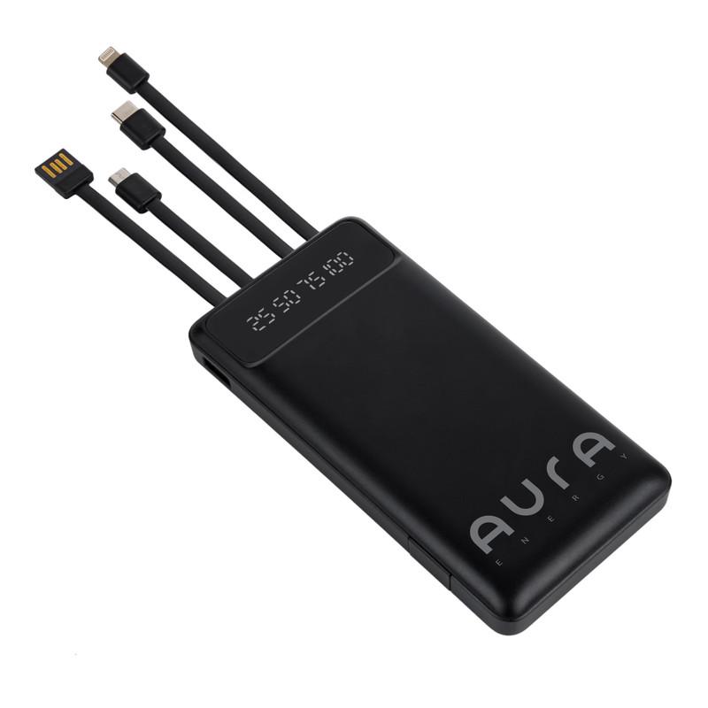 Повербанк Aura NRG10 10000 mAh Black - фото 3