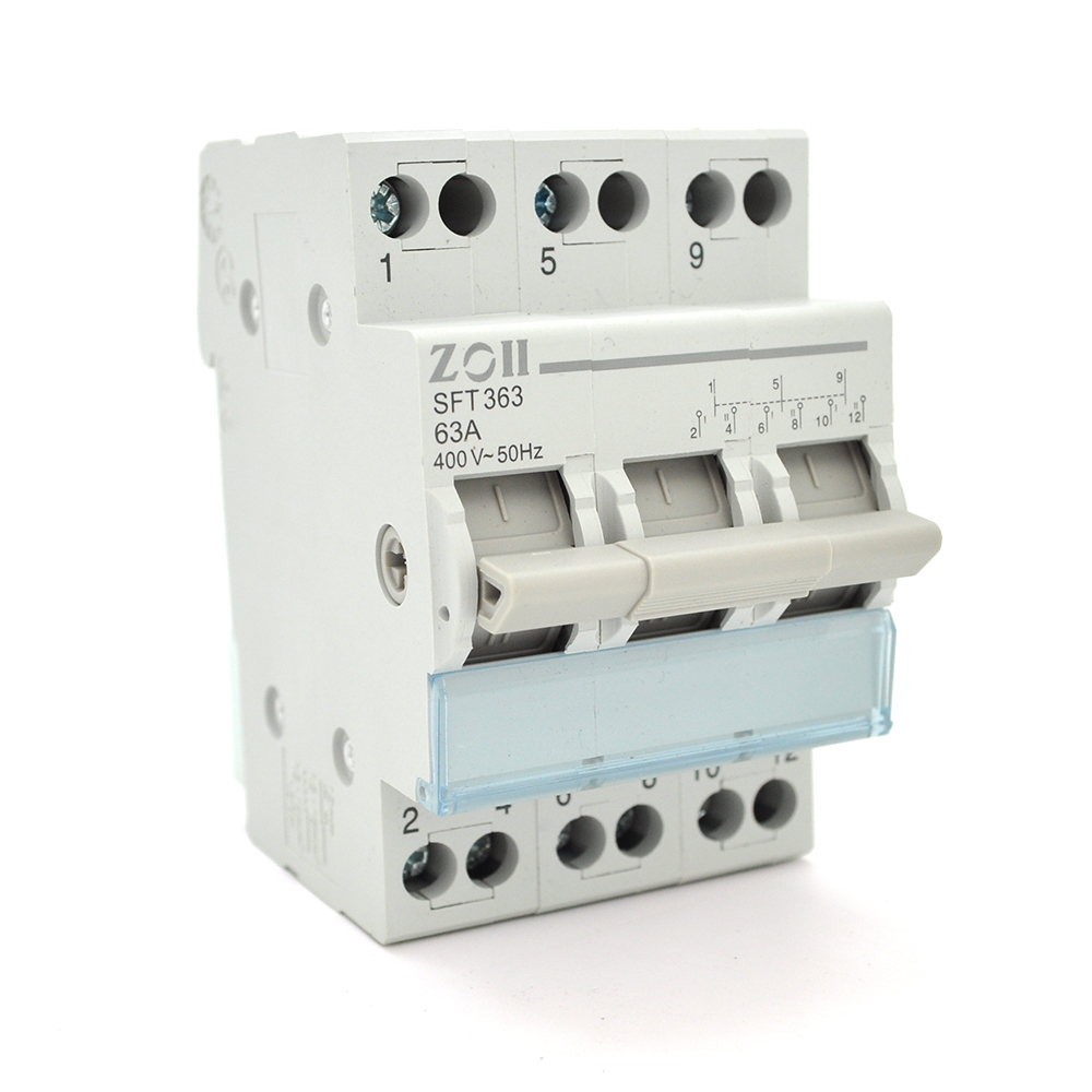 Автоматический переключатель VOLTRONIC SF219G-3P-63A с общим выходом 2-положения прозрачная крышка (YUT_V111274)