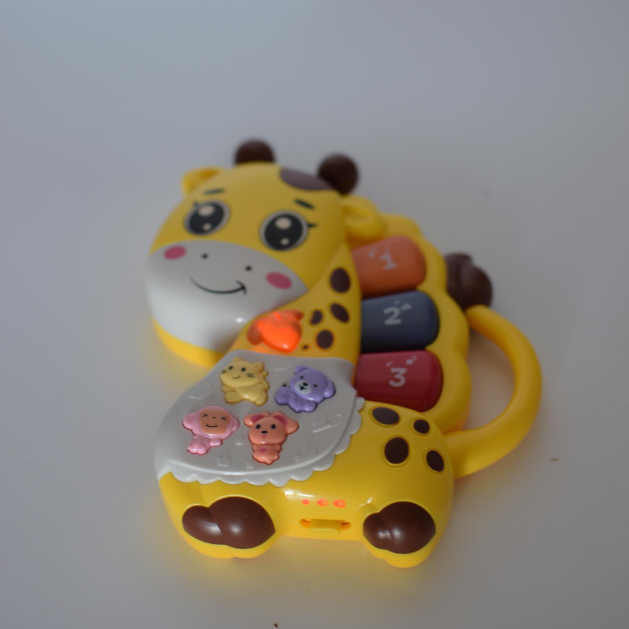Іграшка розвиваюча музична TK Group піаніно жираф з українською озвучкою Жовтий (116330j) - фото 4 Іграшка розвиваюча музична TK Group піаніно жираф з українською озвучкою Жовтий (116330j) - фото 4