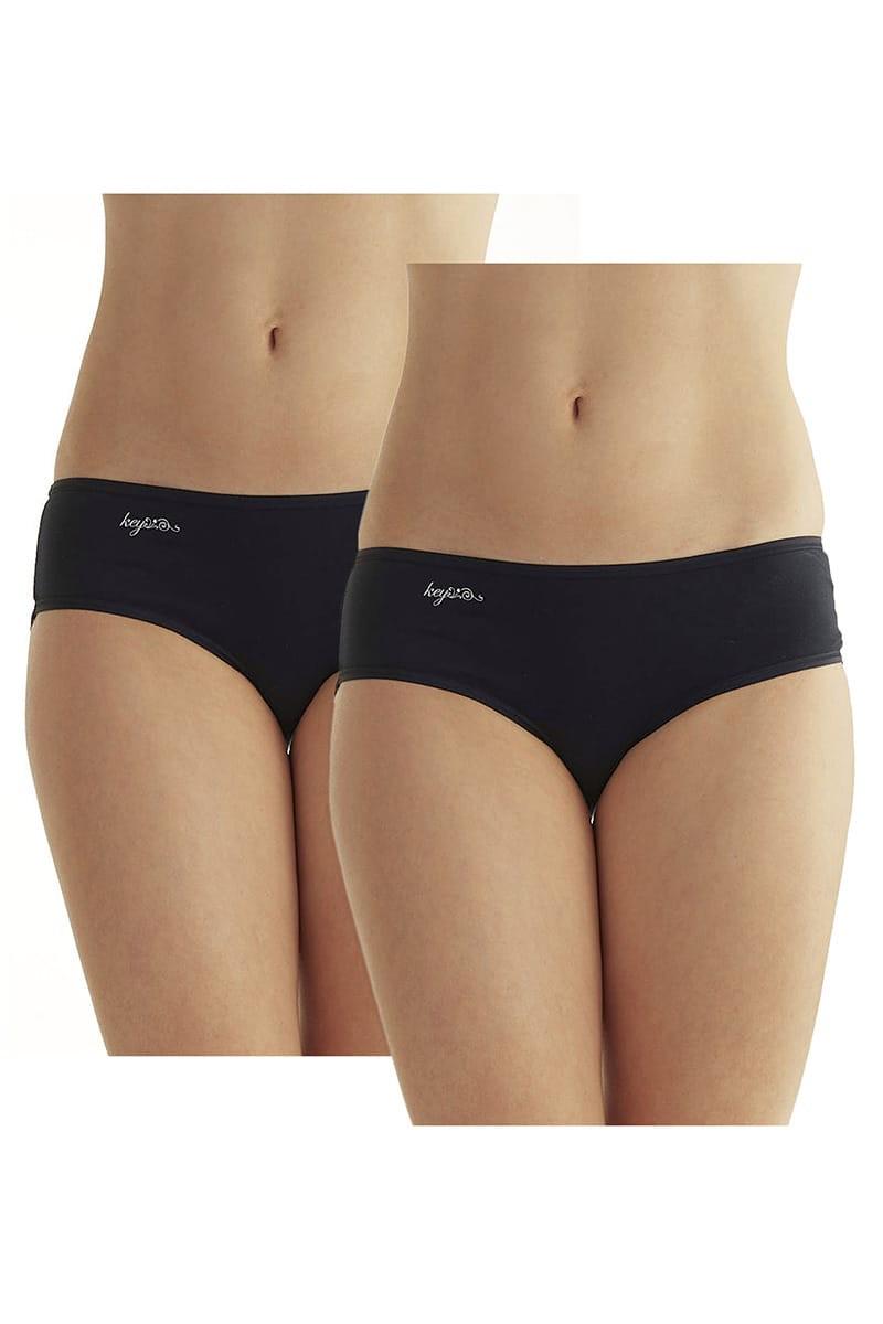Трусики сліп Key р. 2/S 2 шт. Чорний (68563)
