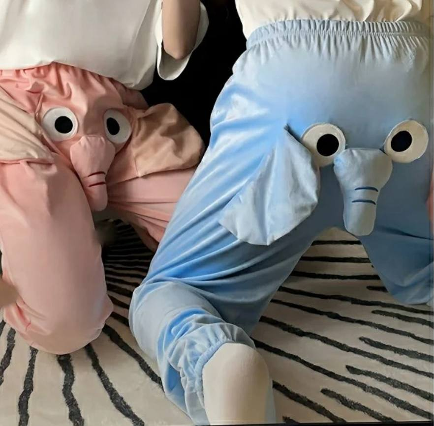 Пижамные штаны Слон с хоботом L Бежевый (woof12304) - фото 3 Пижамные штаны Слон с хоботом L Бежевый (woof12304) - фото 3