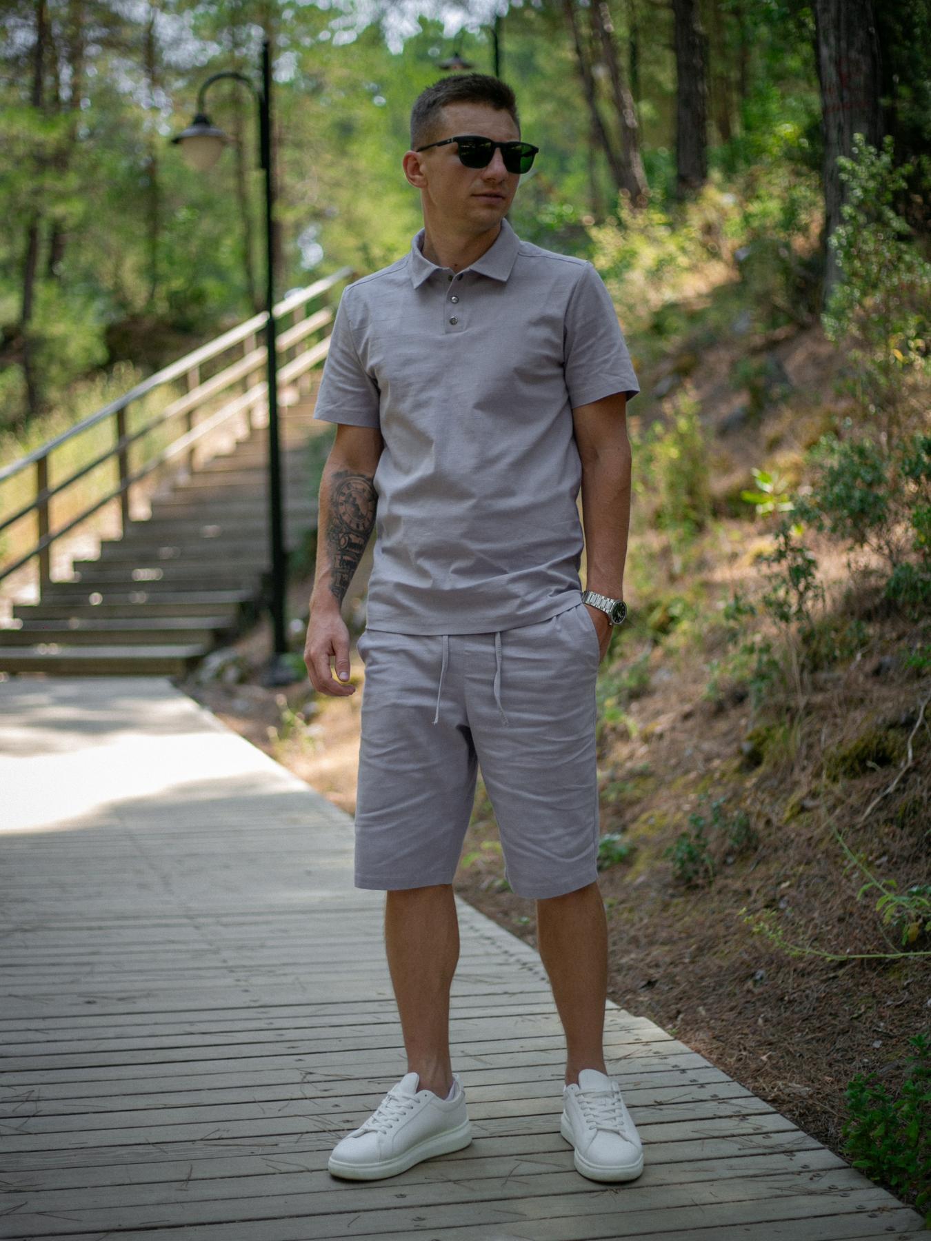 Костюм мужской Flax Intruder льняной S Серый (1624351714/6/1) - фото 1 Костюм мужской Flax Intruder льняной S Серый (1624351714/6/1) - фото 1