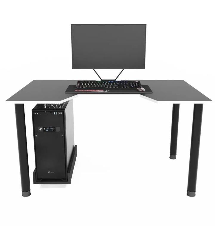 Геймерский стол X12 минимальный дизайн 120 см Черный с белым Геймерский стол X12 минимальный дизайн 120 см Черный с белым