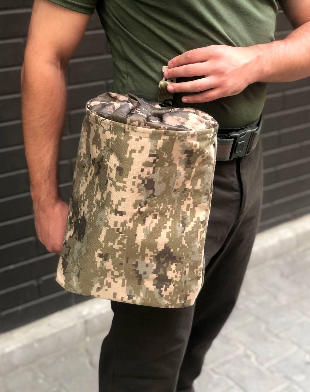 Подсумок для сброса магазинов АК с системой MOLLE Пиксель (2112)