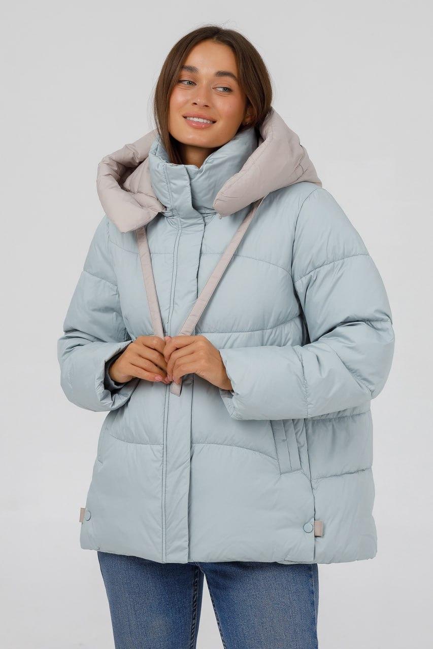 Куртка Lora Зефирка р. 52 oversize Тиффани (817y\52)