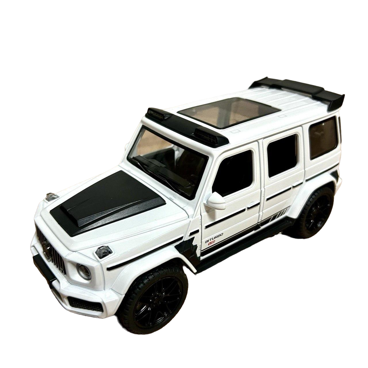 Игрушечная машинка АвтоМир Mercedes-Benz Brabus G800 1:22 металлическая Белый (AP-1972 white)