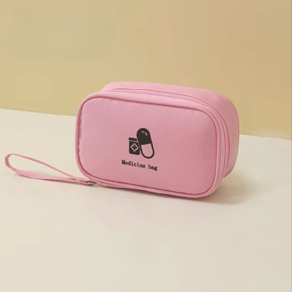 Сумочка для медикаментів дорожня компактна для ліків Рожевий