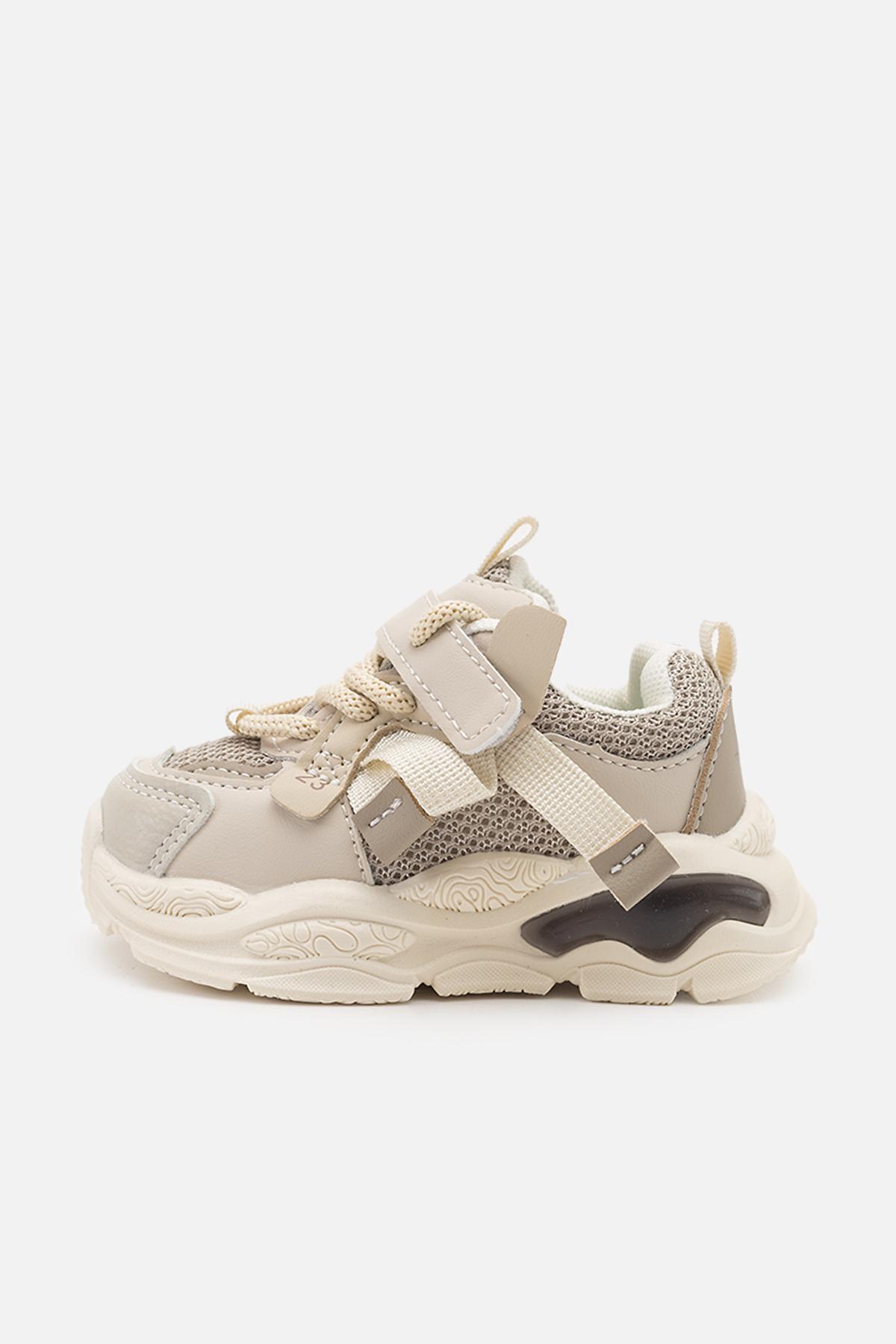 Кроссовки на платформе для девочки р. 22 Бежевый (SKT001038603)