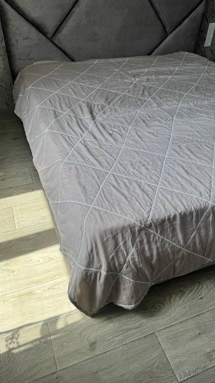 Покрывало муслиновое евро 200х230 см Графит (Д-mur-muslin25-006)