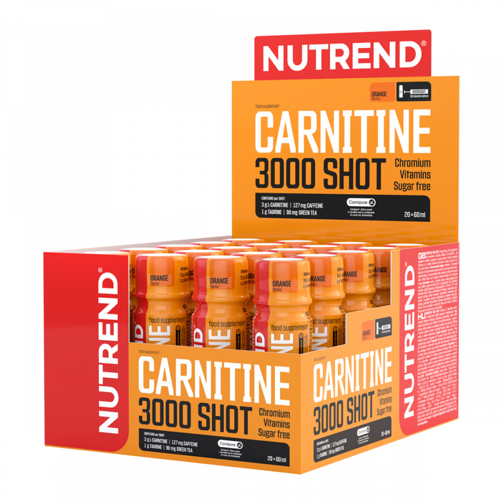 Жиросжигатель NUTREND Carnitine 3000 Shot 20х60 мл Апельсин - фото 1