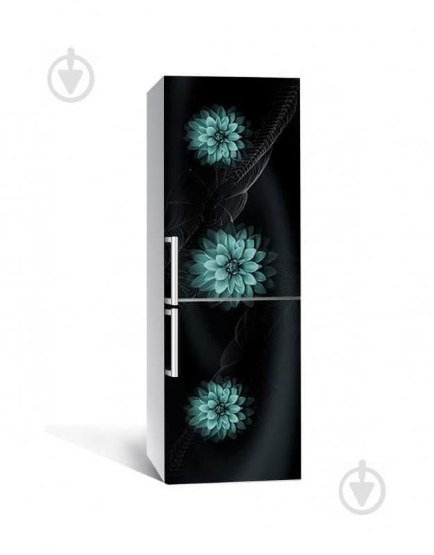 Наклейка на холодильник Zatarga «Жоржини в павутині» 650х2000 мм вінілова 3Д наклейка декор на кухню Наклейка на холодильник Zatarga «Жоржини в павутині» 650х2000 мм вінілова 3Д наклейка декор на кухню