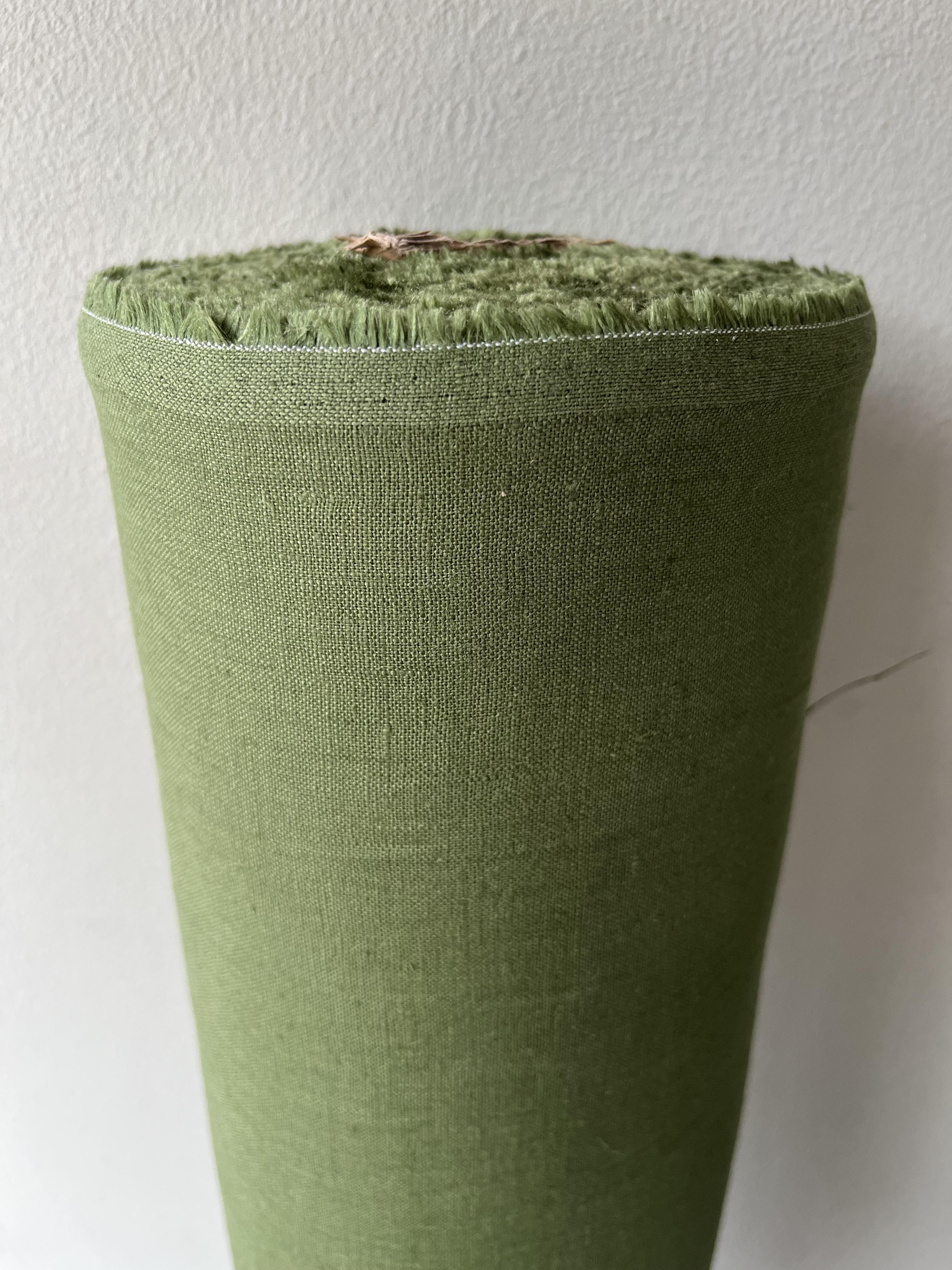 Ткань льняная костюмная Linen Plus 148 см 372 Оливковый