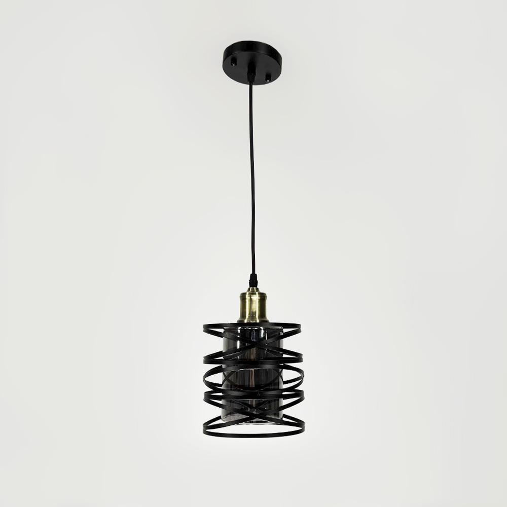 Підвіс з графітовим плафоном 16х16 см (12333/1 BK+GR)