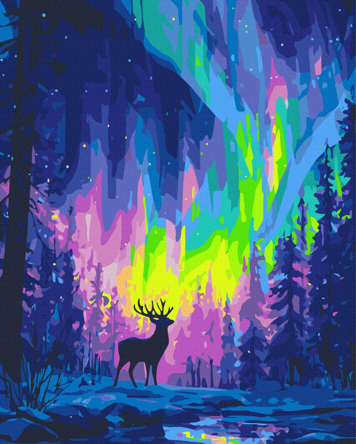 Картина по номерам Brushme Полярное сияние 40x50 см (BS54493)