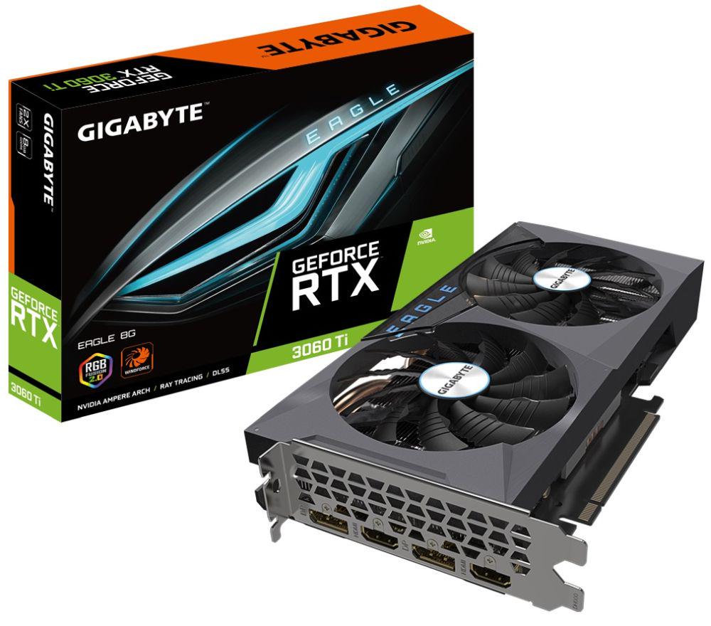 Видеокарта GeForce RTX 3060 Ti Gigabyte EAGLE Rev. 2.0 Limited Hash Rate (GV-N306TEAGLE-8GD)