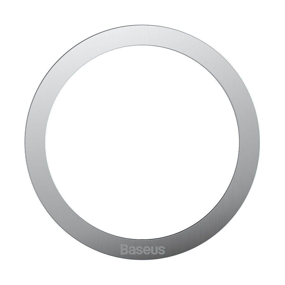 Пластина для MagSafe BASEUS Halo Series Magnetic Metal Ring PCCH000012 2 pcs/pack Silver