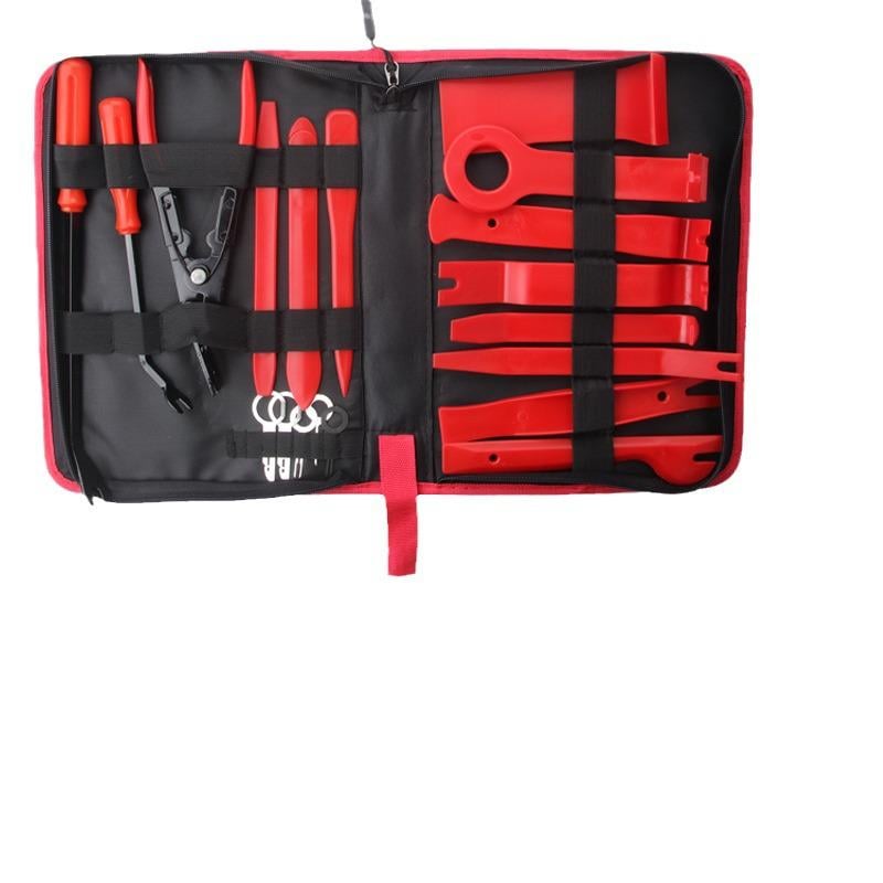 Набір знімачів для обшивки та плоскогубці для зняття кліпсів у сумці 19 пр. (28576876) - фото 2 Набір знімачів для обшивки та плоскогубці для зняття кліпсів у сумці 19 пр. (28576876) - фото 2