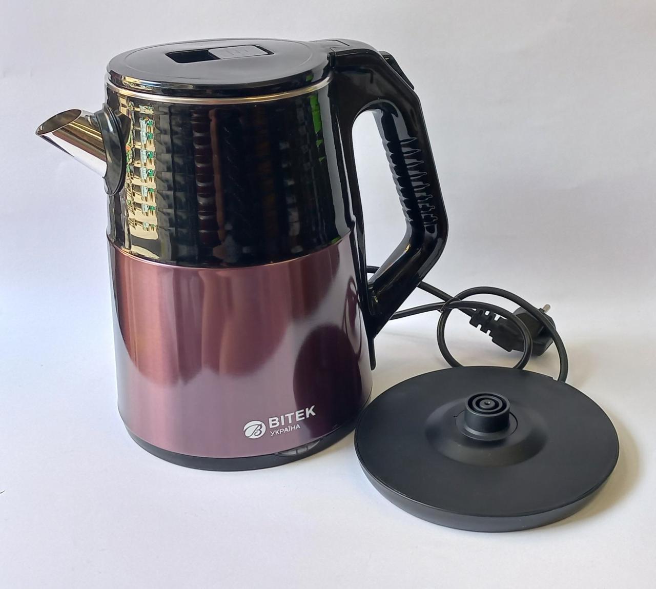 Чайник электрический BITEK 2000 Вт 2,5 л (BT-7819) - фото 11 Чайник электрический BITEK 2000 Вт 2,5 л (BT-7819) - фото 11