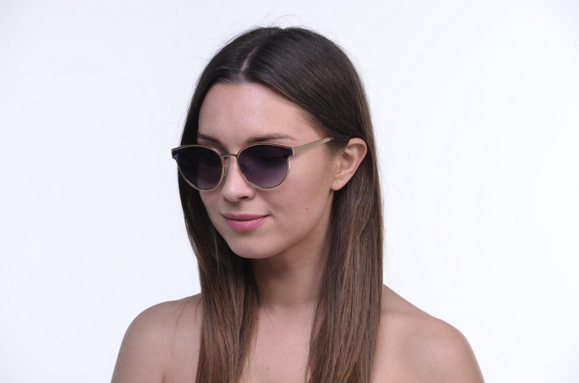 Солнцезащитные очки женские SunGlasses 004b-g (o4ki-10143) - фото 4